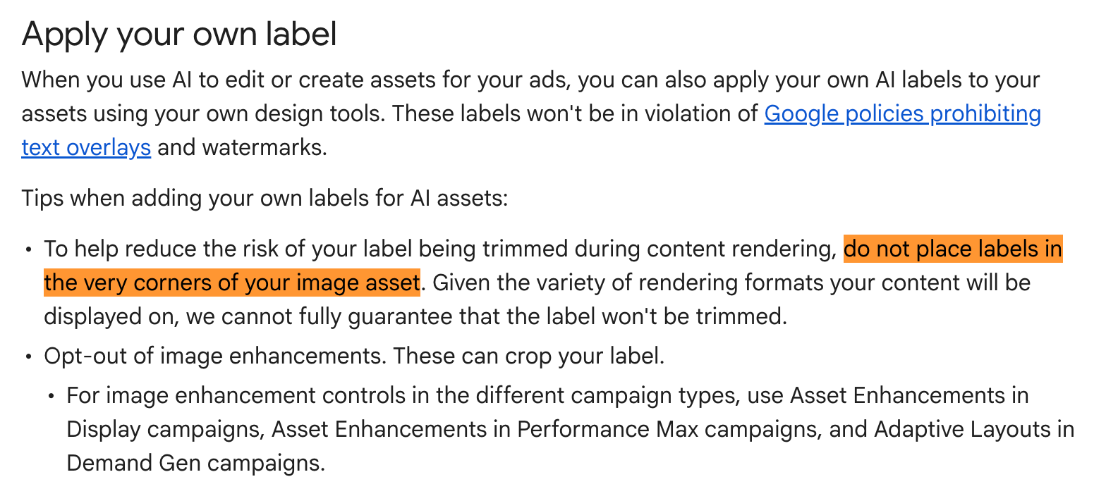 Google Ai Labels Corners New