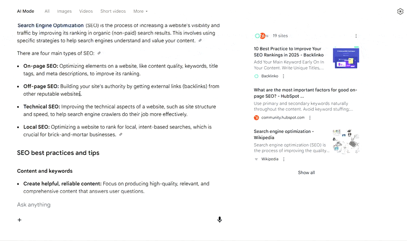 Google Ai Mode Text Selection
