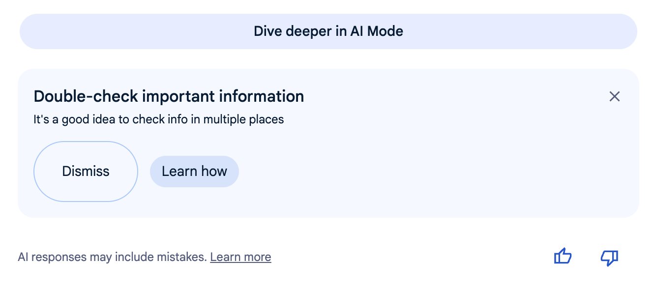 Descripción general de Google Ai Información de verificación doble