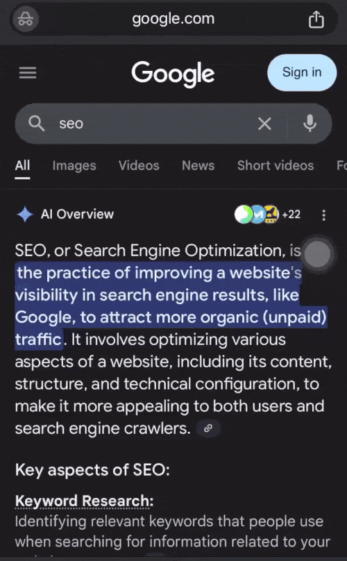 Google Ai Overview Explain Tray Bottom