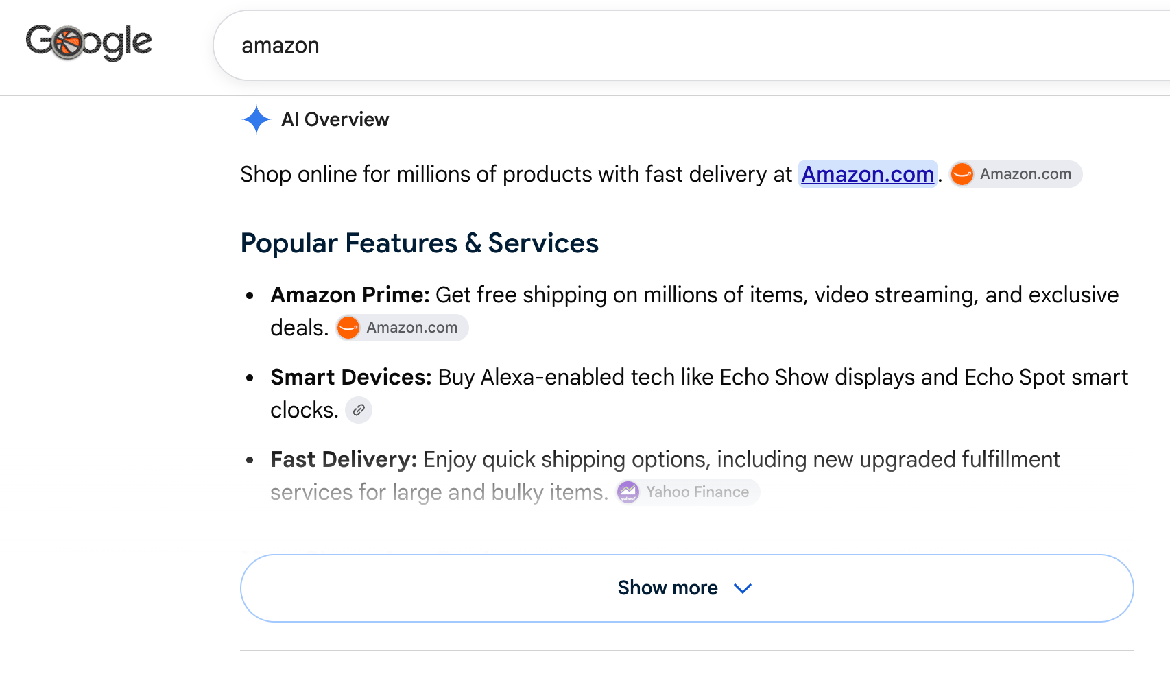 Google Ai Overview Mid Amazon