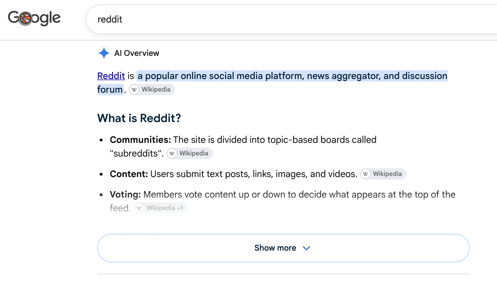 Google Ai Overview Mid Reddit