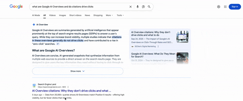 Google Ai Overviews Sticky Citations