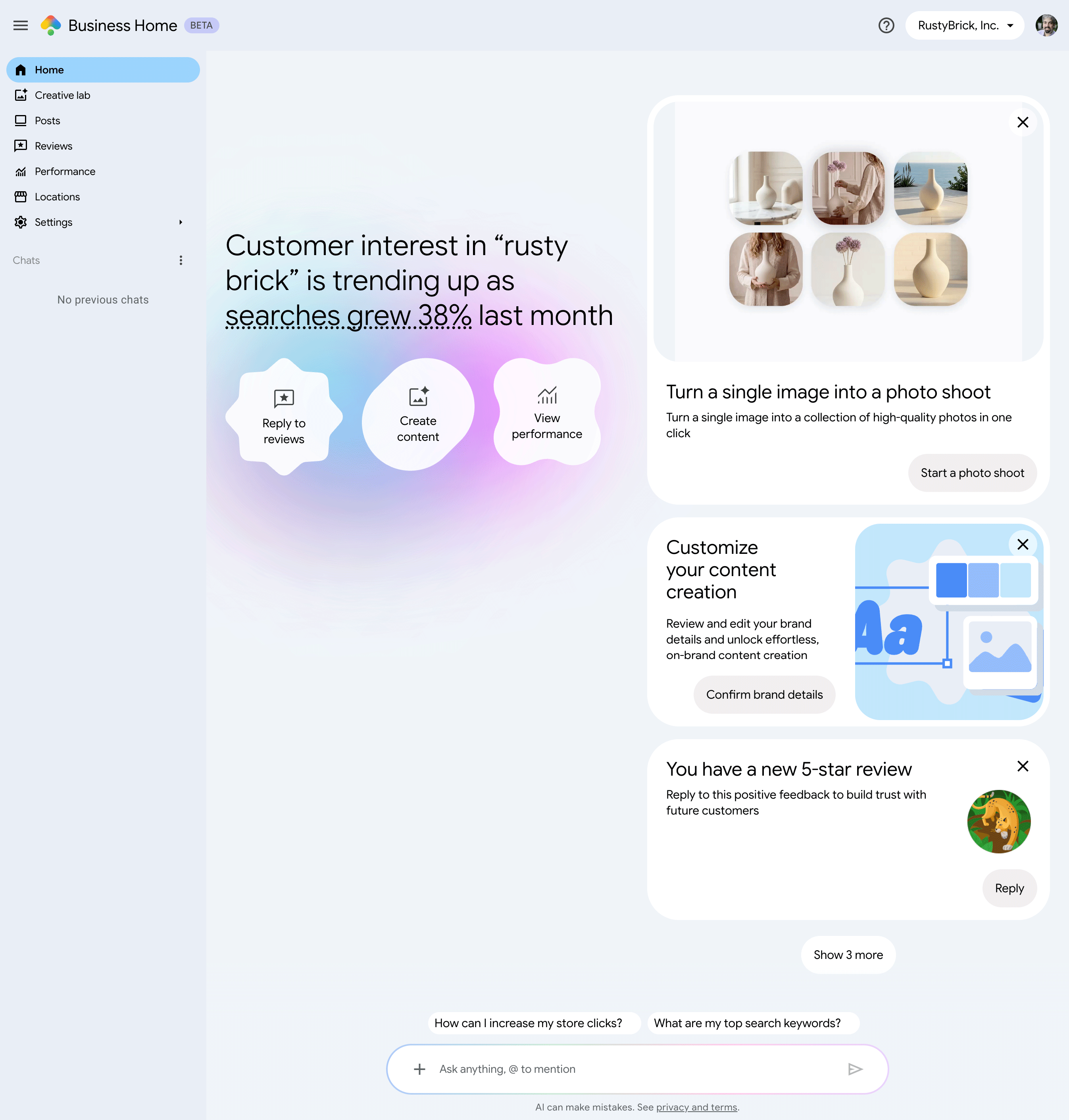 Google Business Home Home