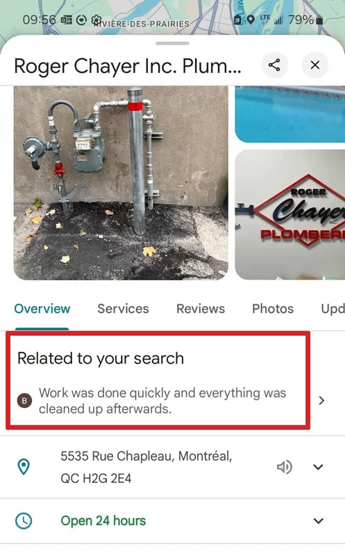 Google Business Profile Related To Your Search