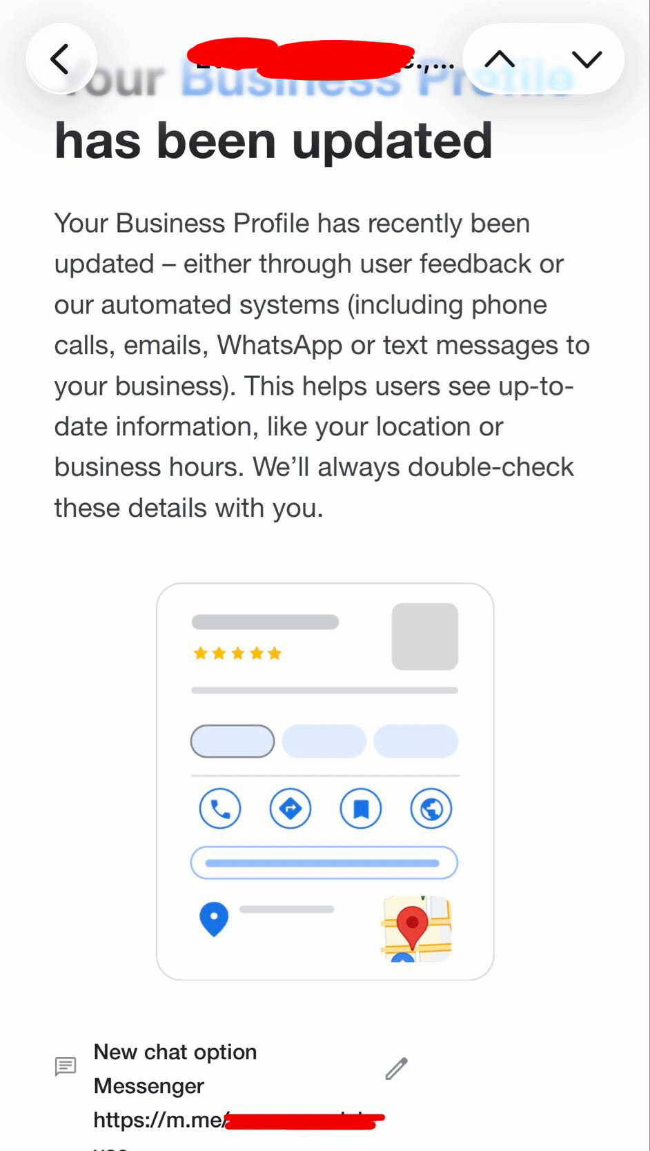 Google Business Profiles M Me Links