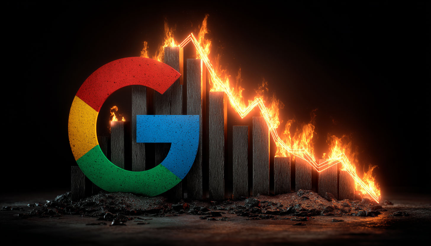 Google Chart Decline Fire