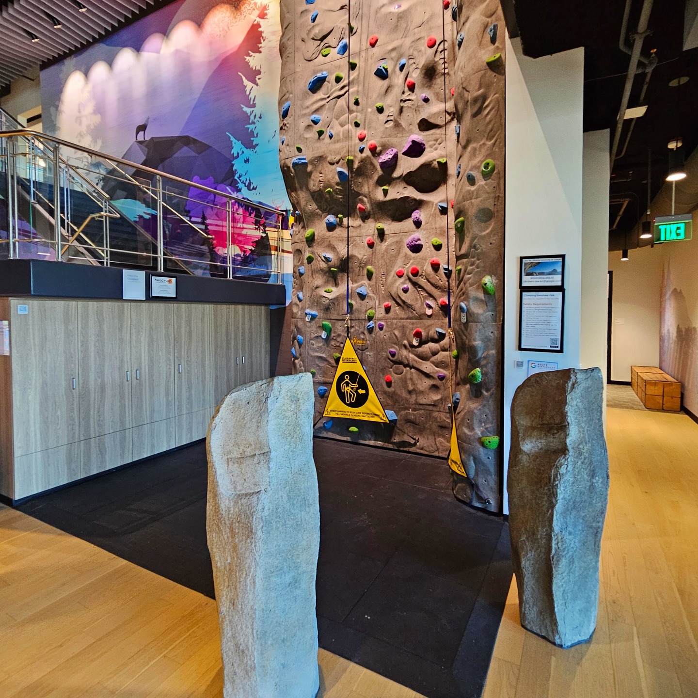 Google Climbing Wall With Boulders