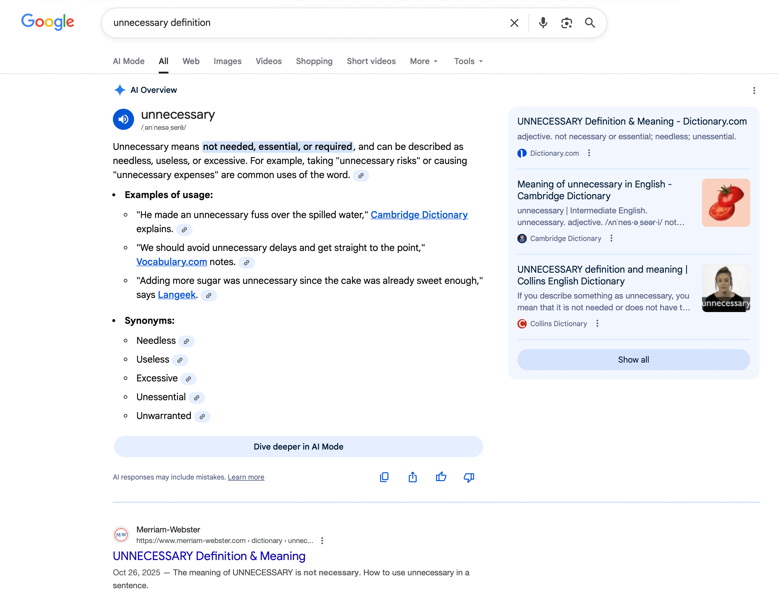 Google Definition Ai Overview Desktop