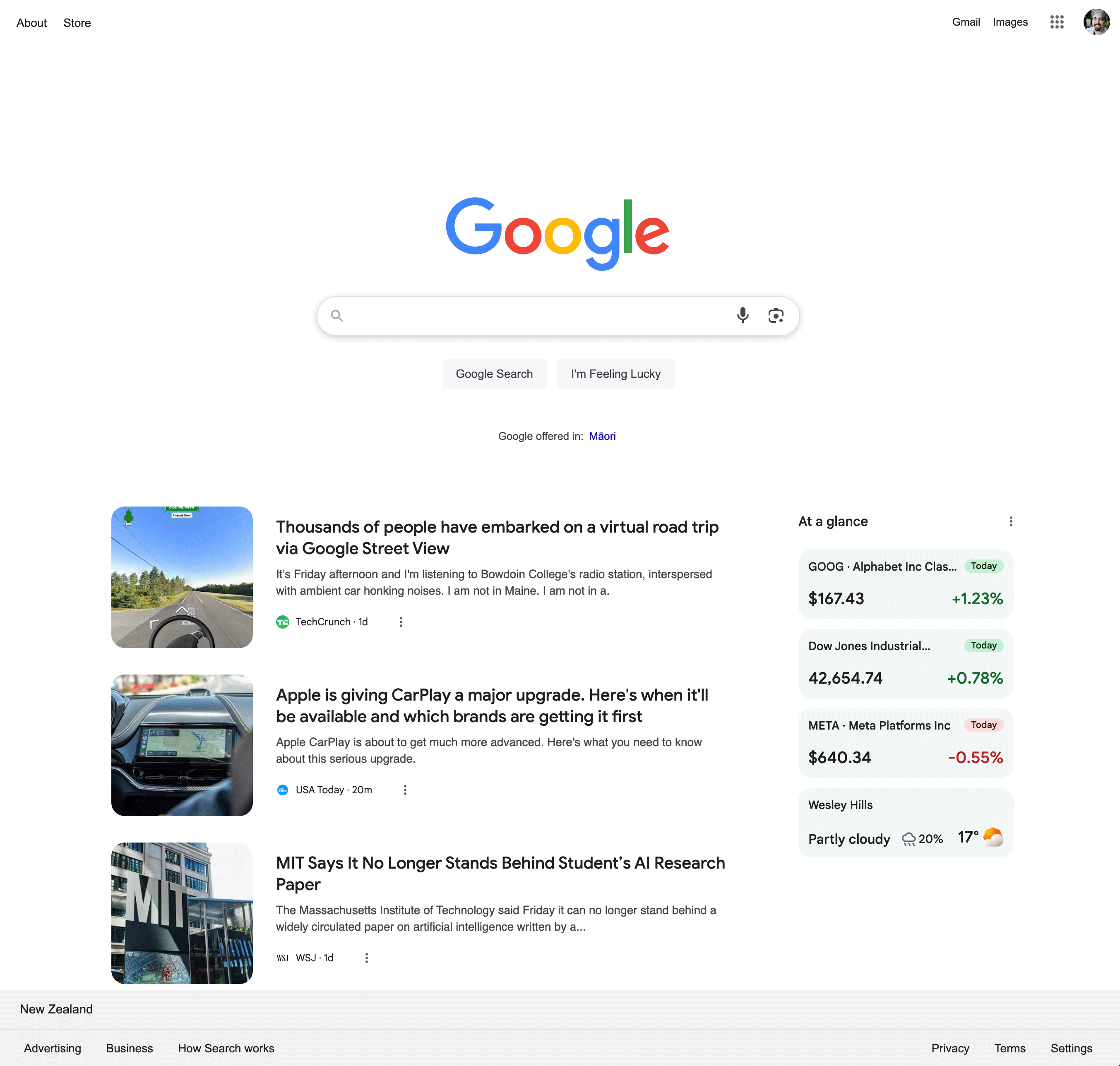 Google Discover Desktop