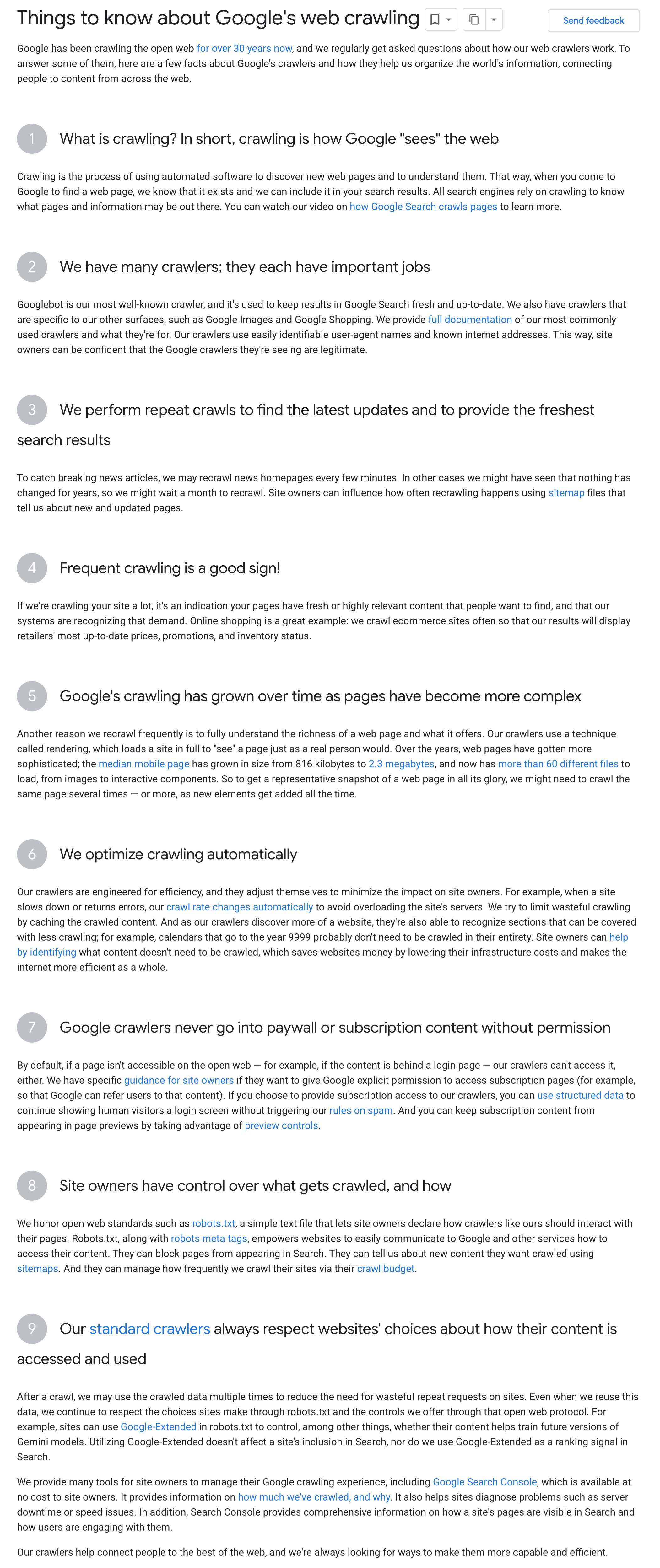 Google Doc How Crawlers Work