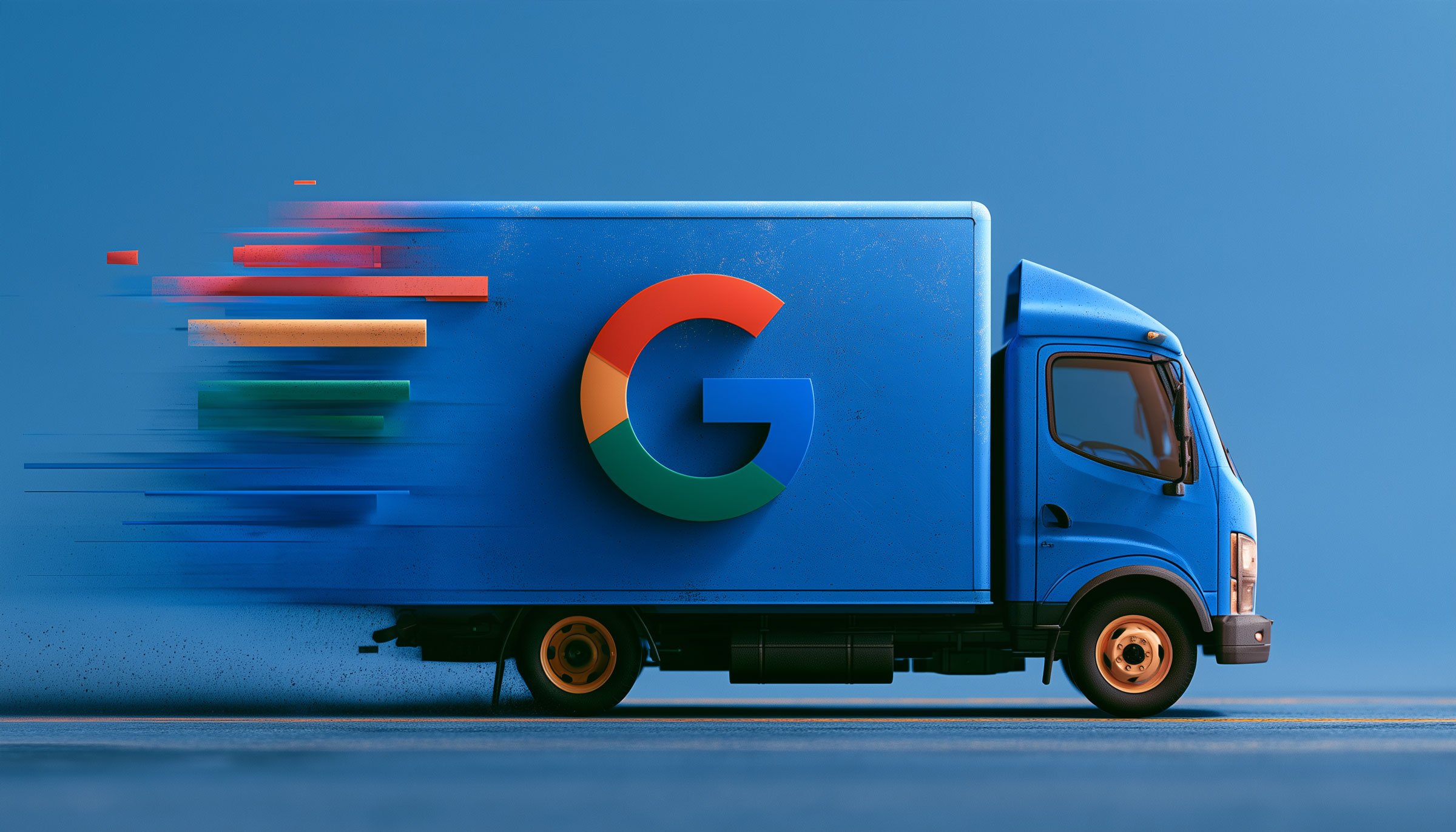 Google Fast Delivery Truck