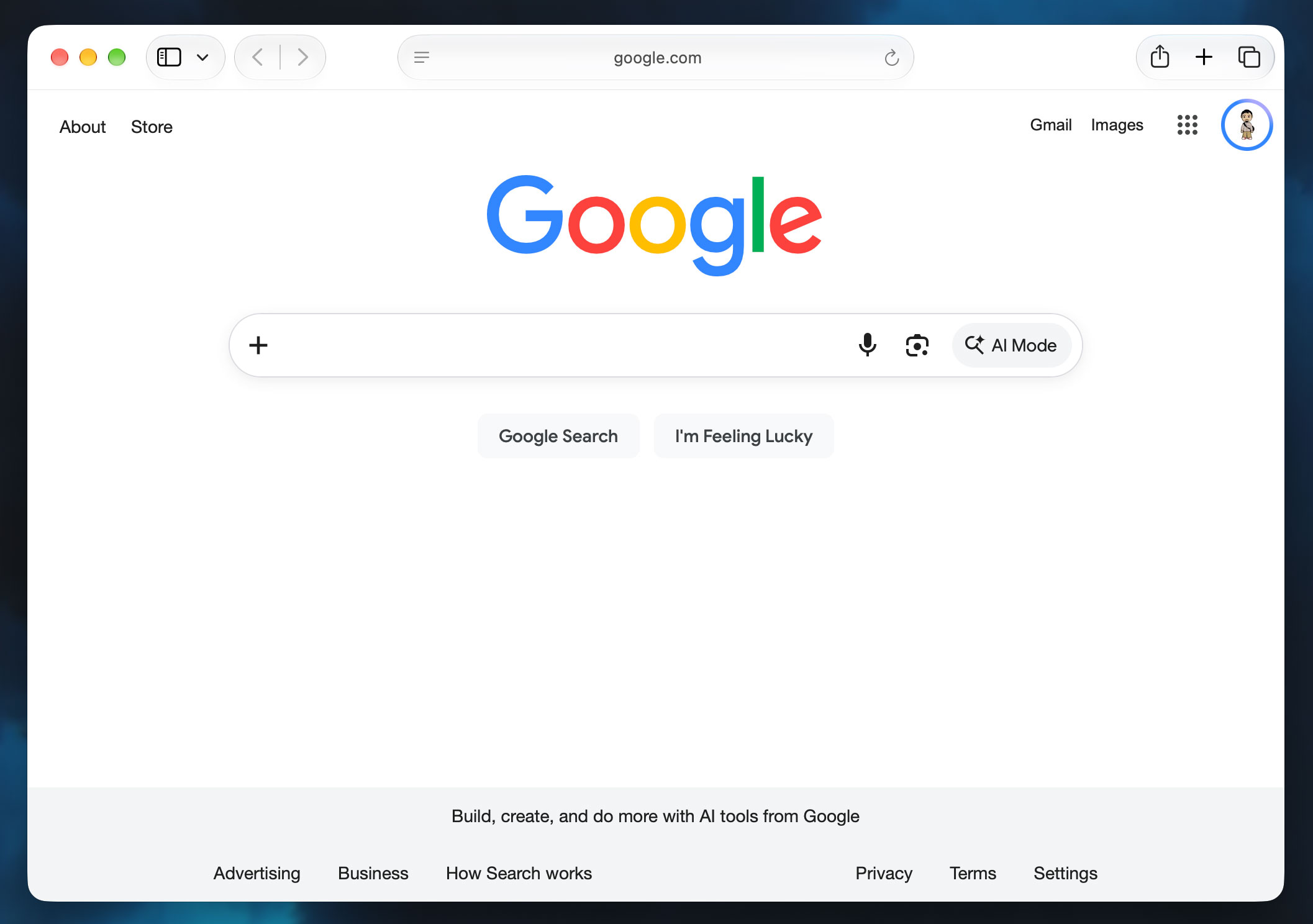 Google Home Page