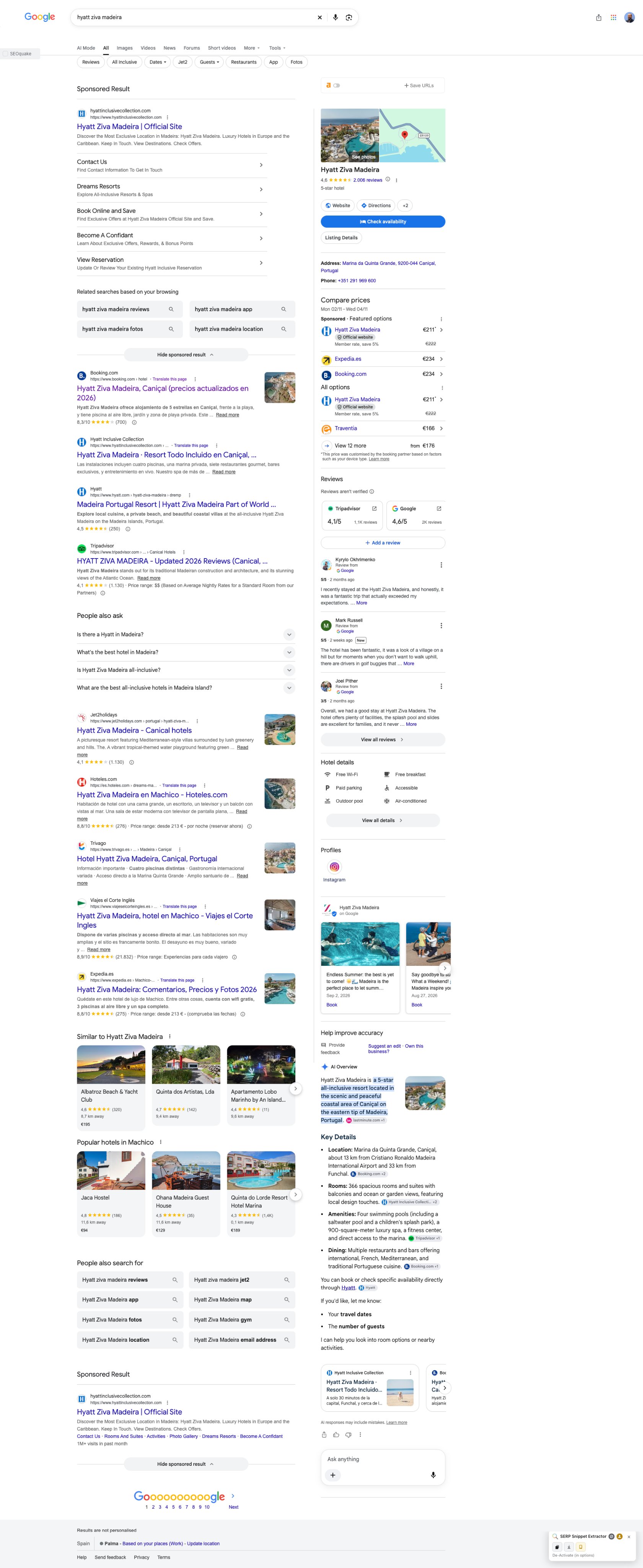 Google Hotel Ai Overview Bottom Panel