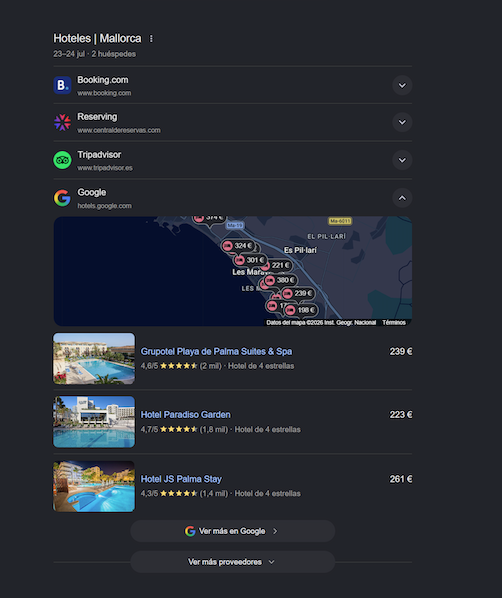 Google Hotel Search Eu3