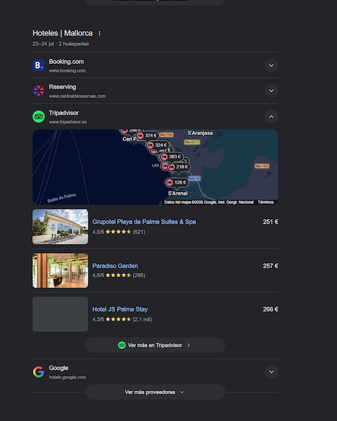 Google Hotel Search Eu4