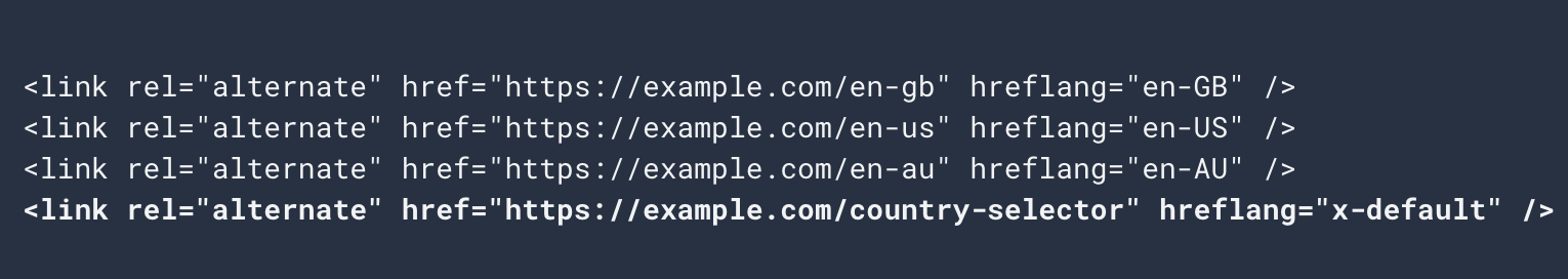 Google Hreflang Examples To Uppercase Codes - But It Doesn't Matter