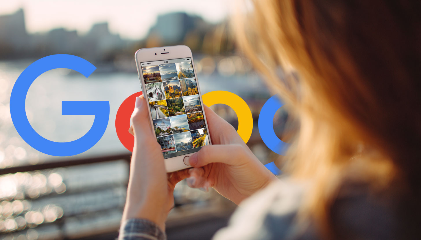 Google Image Search Mobile App Hands