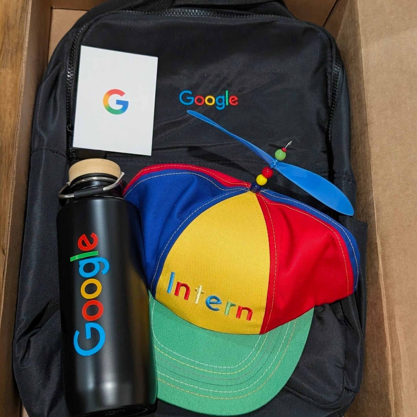 Google NYC Intern Swag
