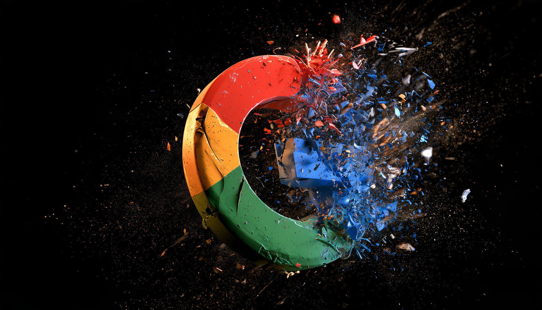 Google Logo Explode