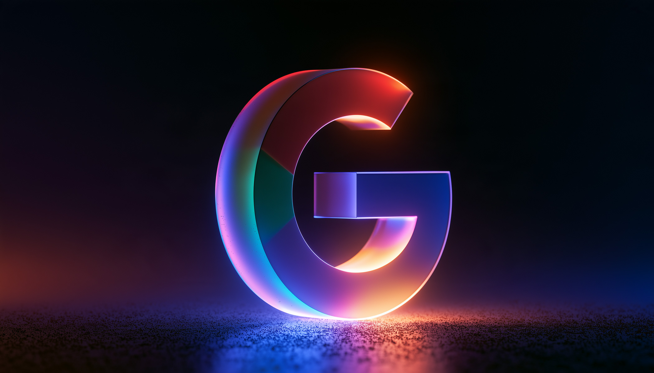 Google Logo Glow