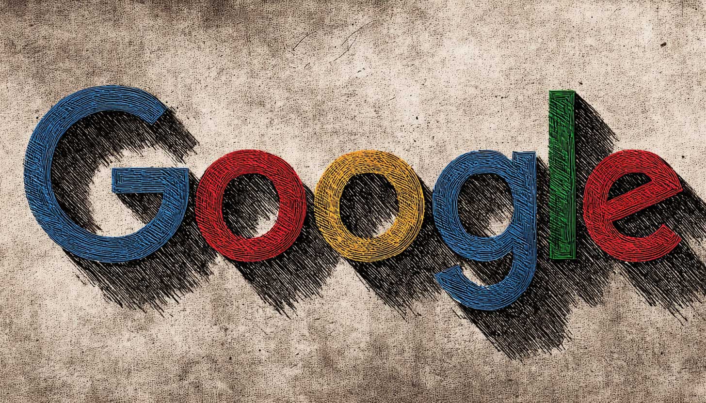 Google Logo Italics