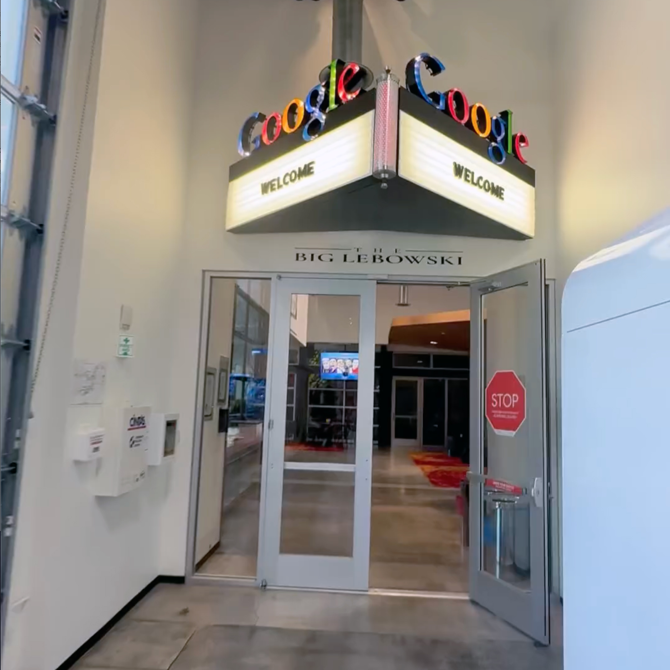 Google Movie Marquee Entryway