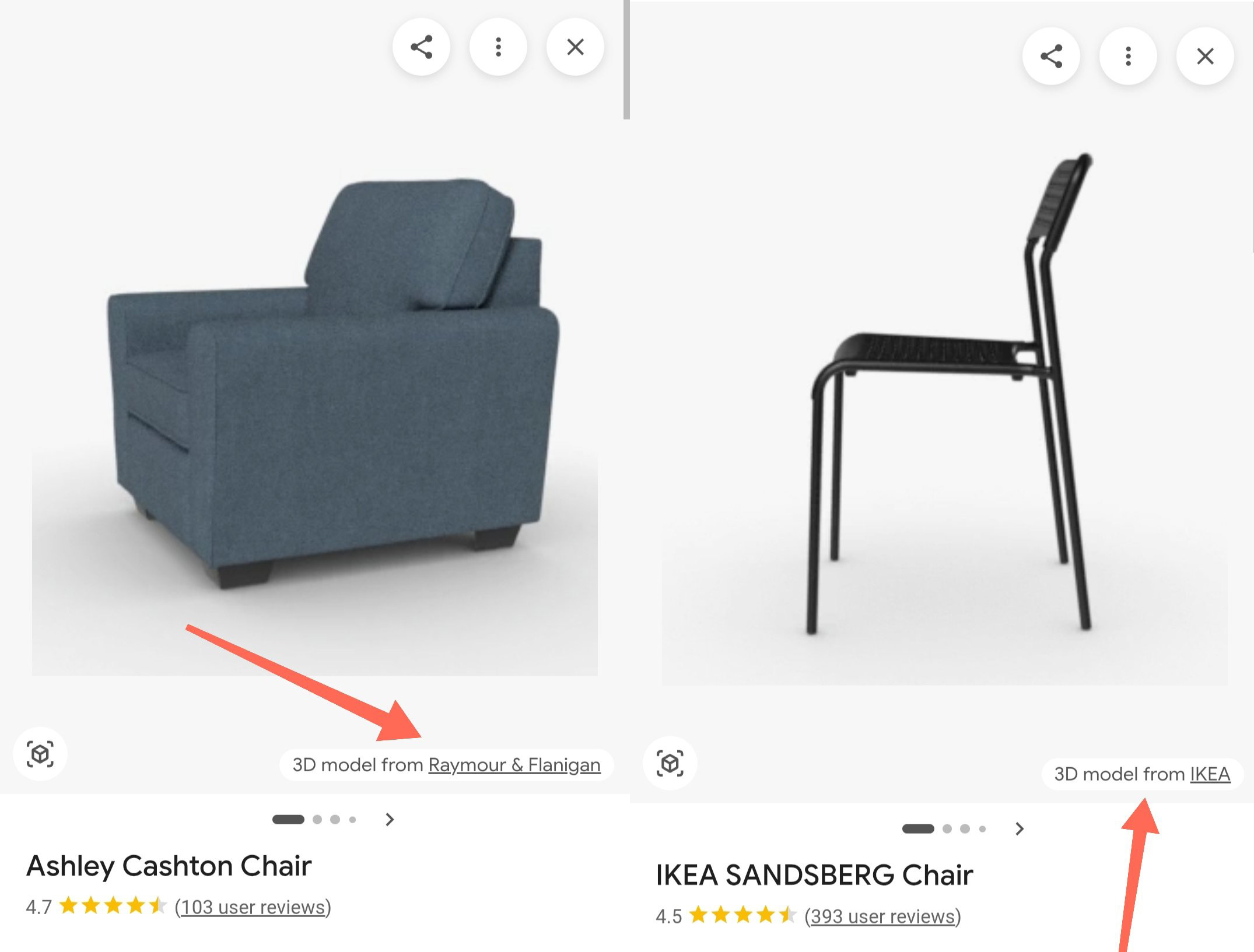 Google Product Detail 3d Model From Attribute