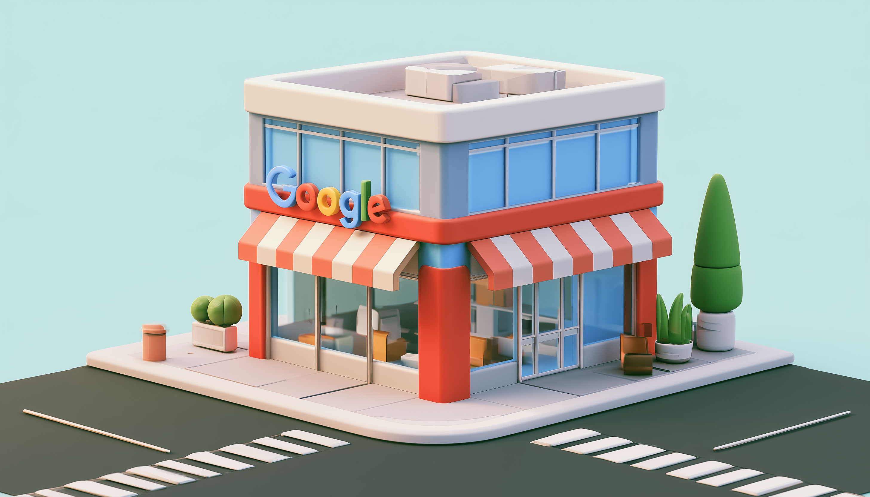 Google Retail Store Street Corner