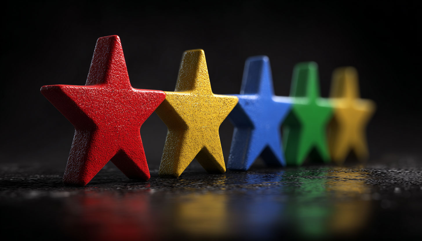 Google Review Stars Header