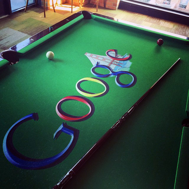 Google San Francisco Pool Table 