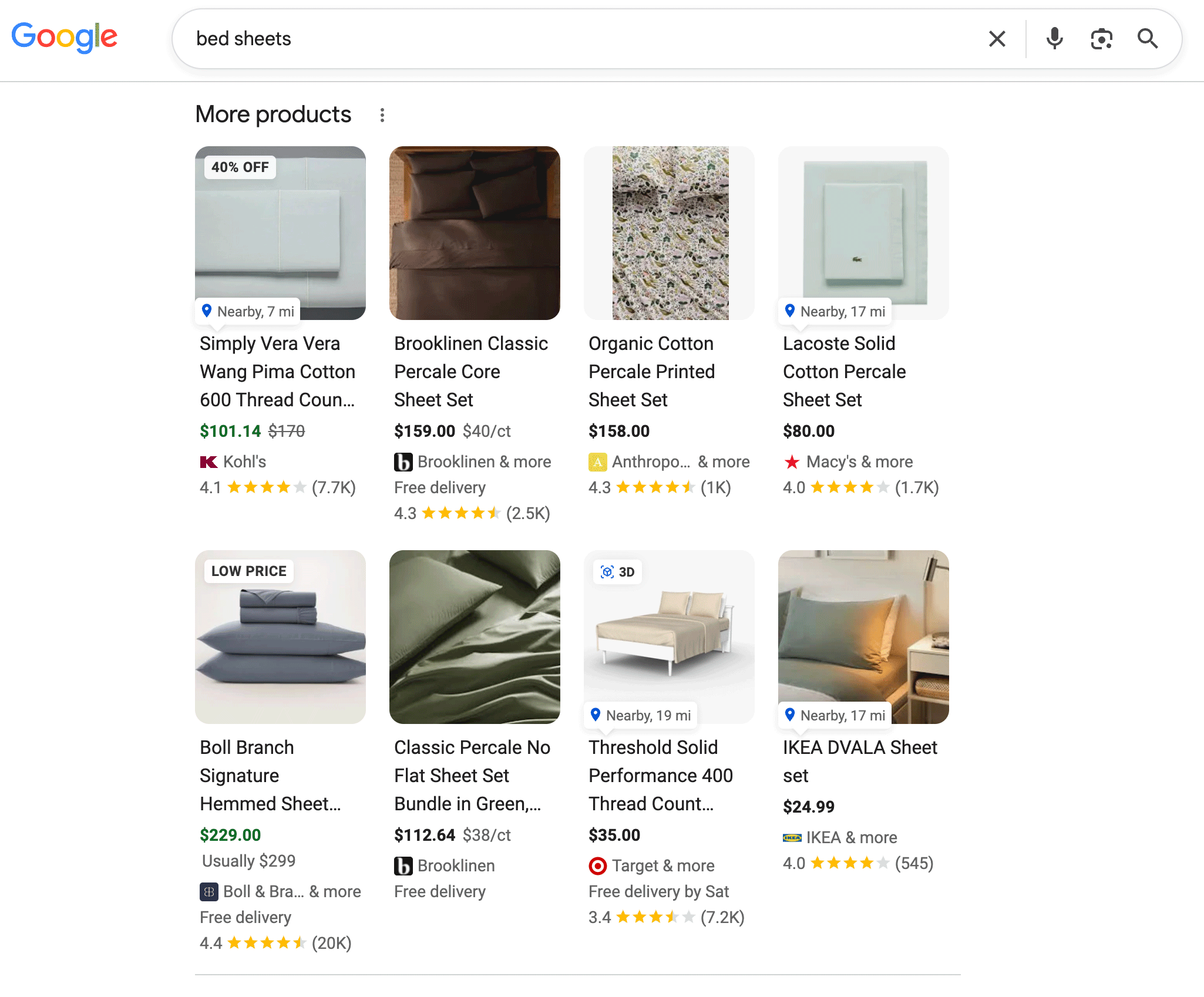 Google Search Products More Link Normal