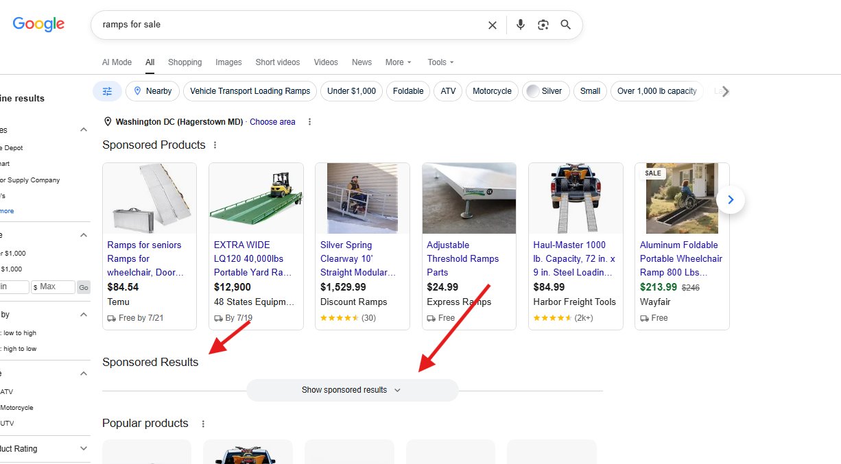 Google Show Product Ads
