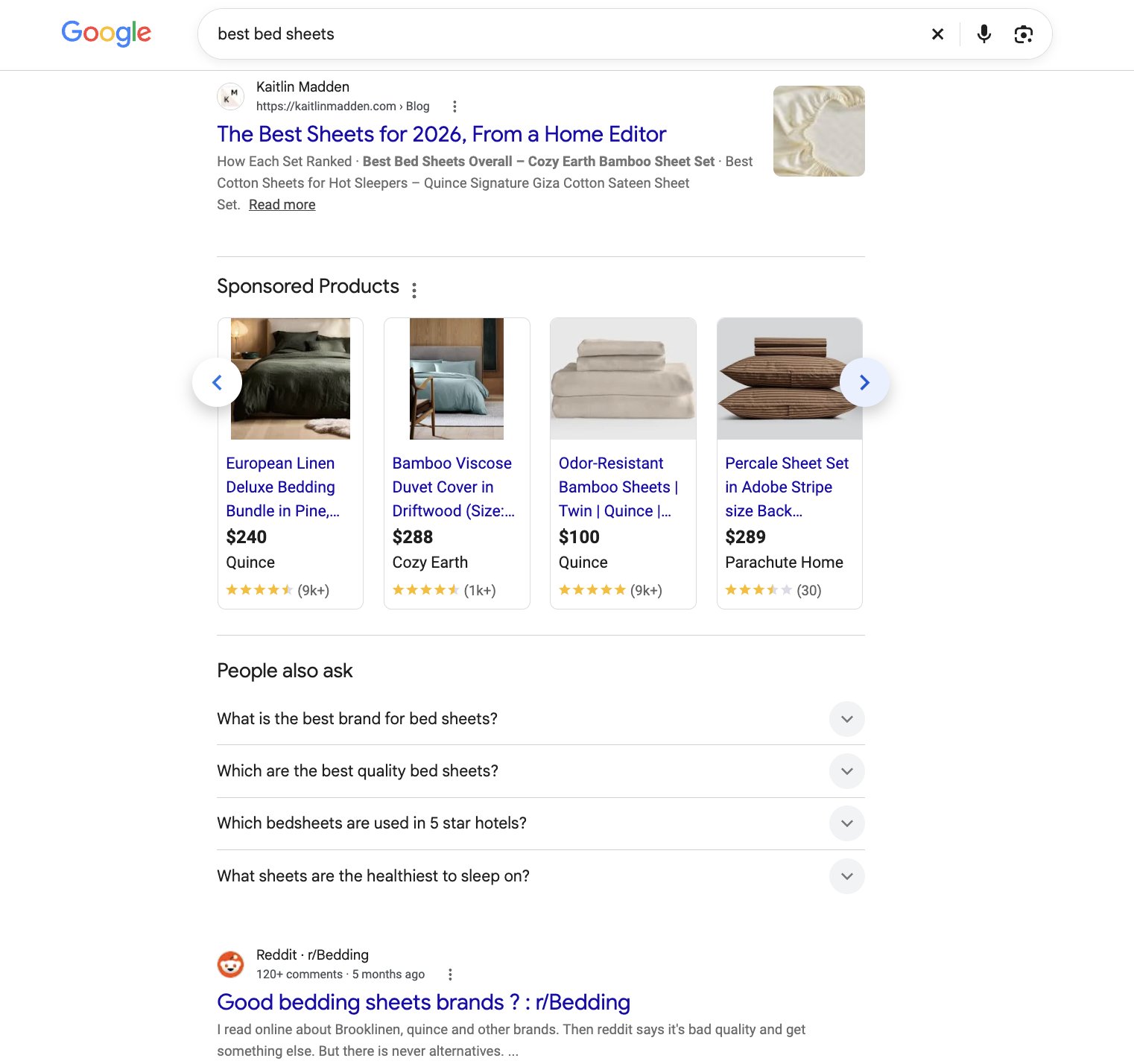 Screenshot Brodie Clark shared on X showing Google's new sponsored products grid, styled to look like the organic products grid