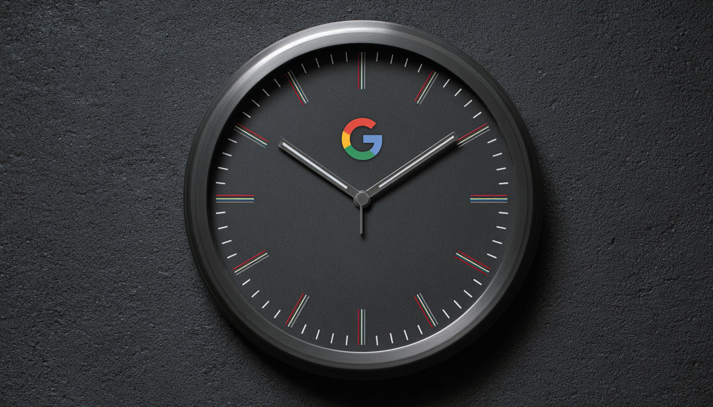 Google Wall Clock