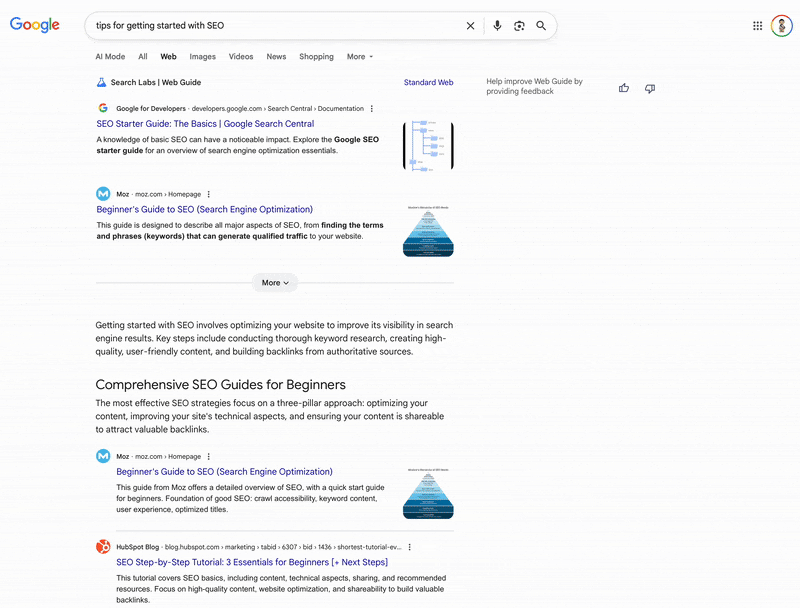 Google Web Guide