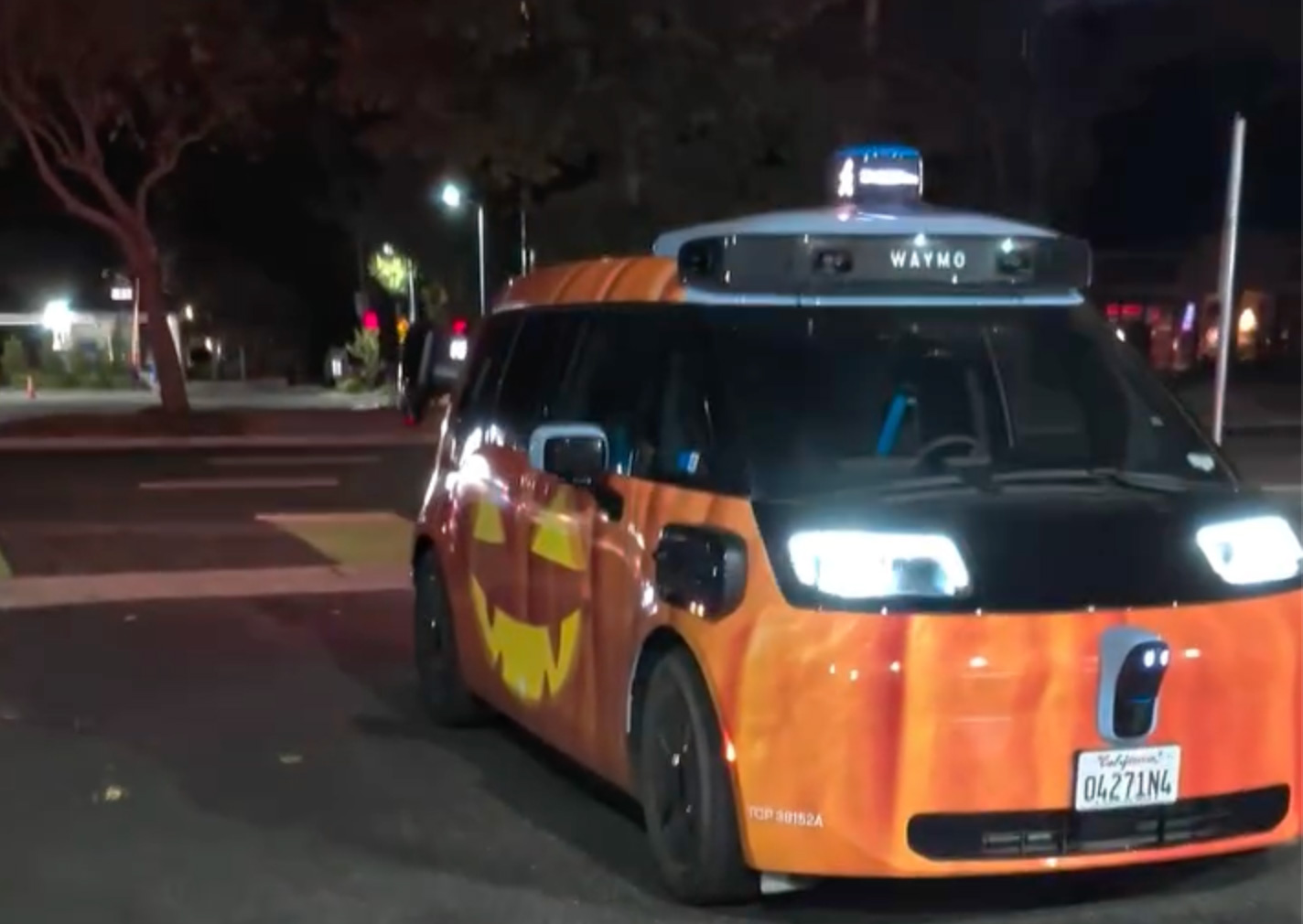 Halloween Pumpkin Waymo