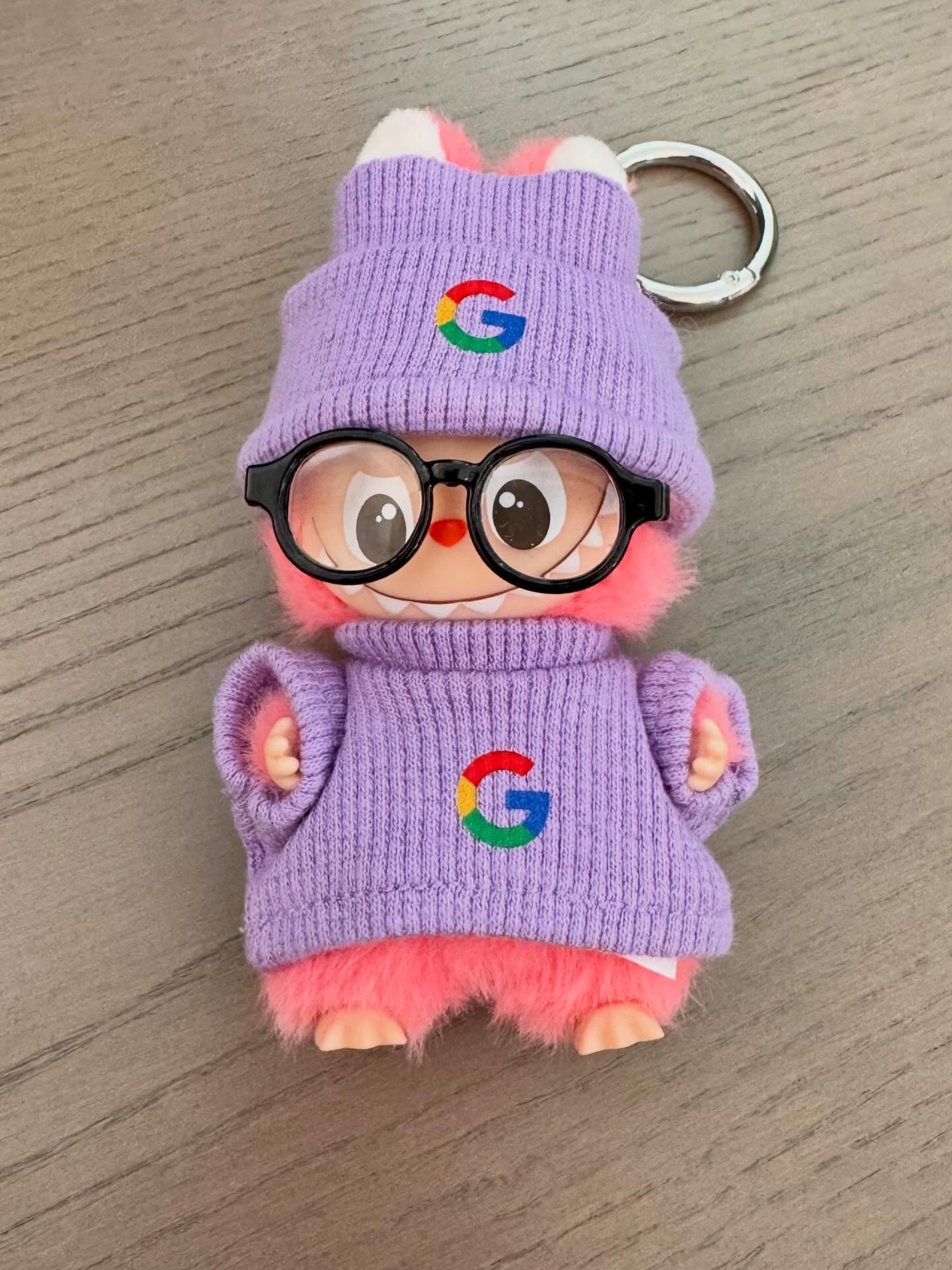 Labubu In Google Sweater &amp; Hat
