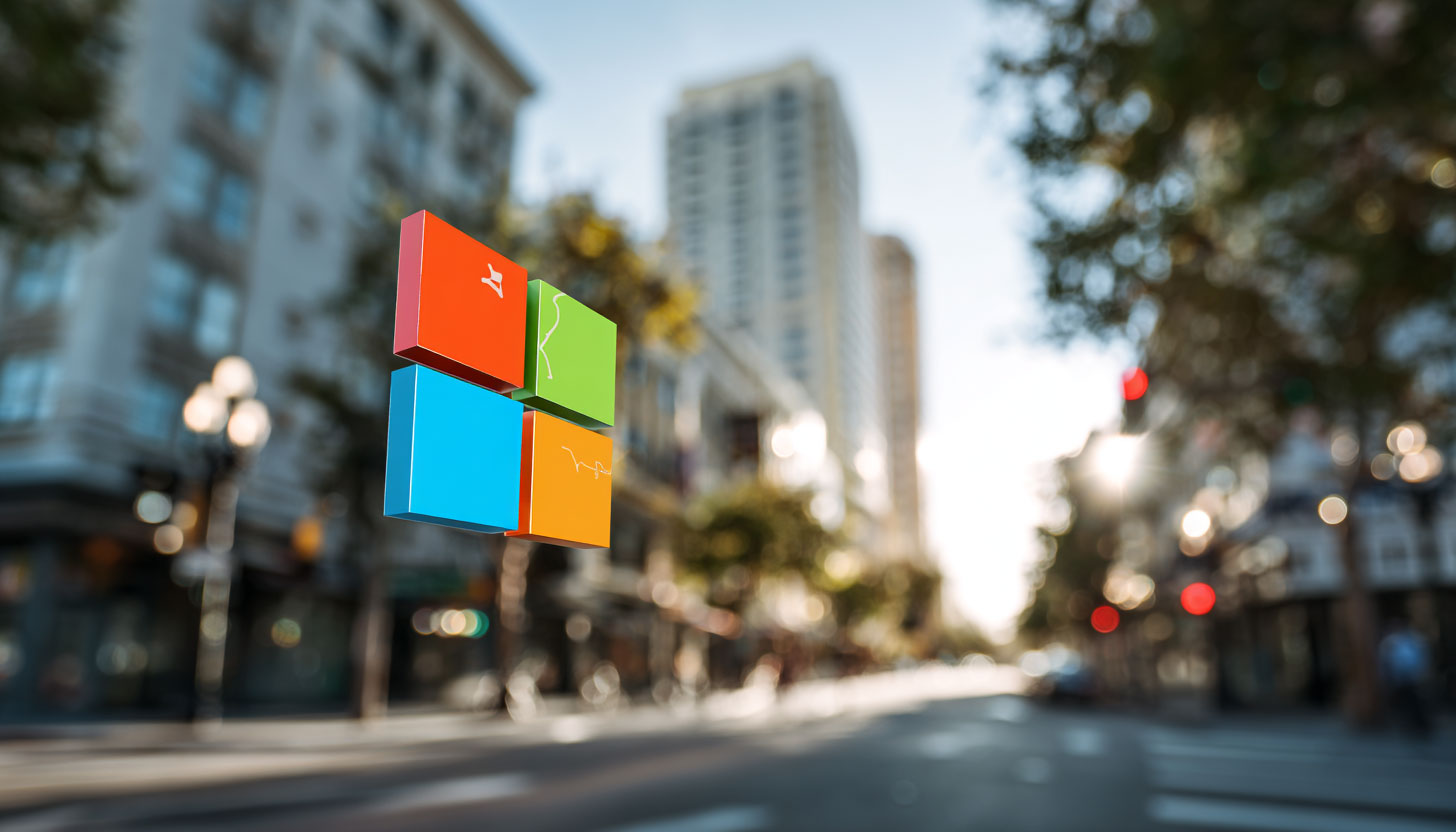 Microsoft Logo Local Street