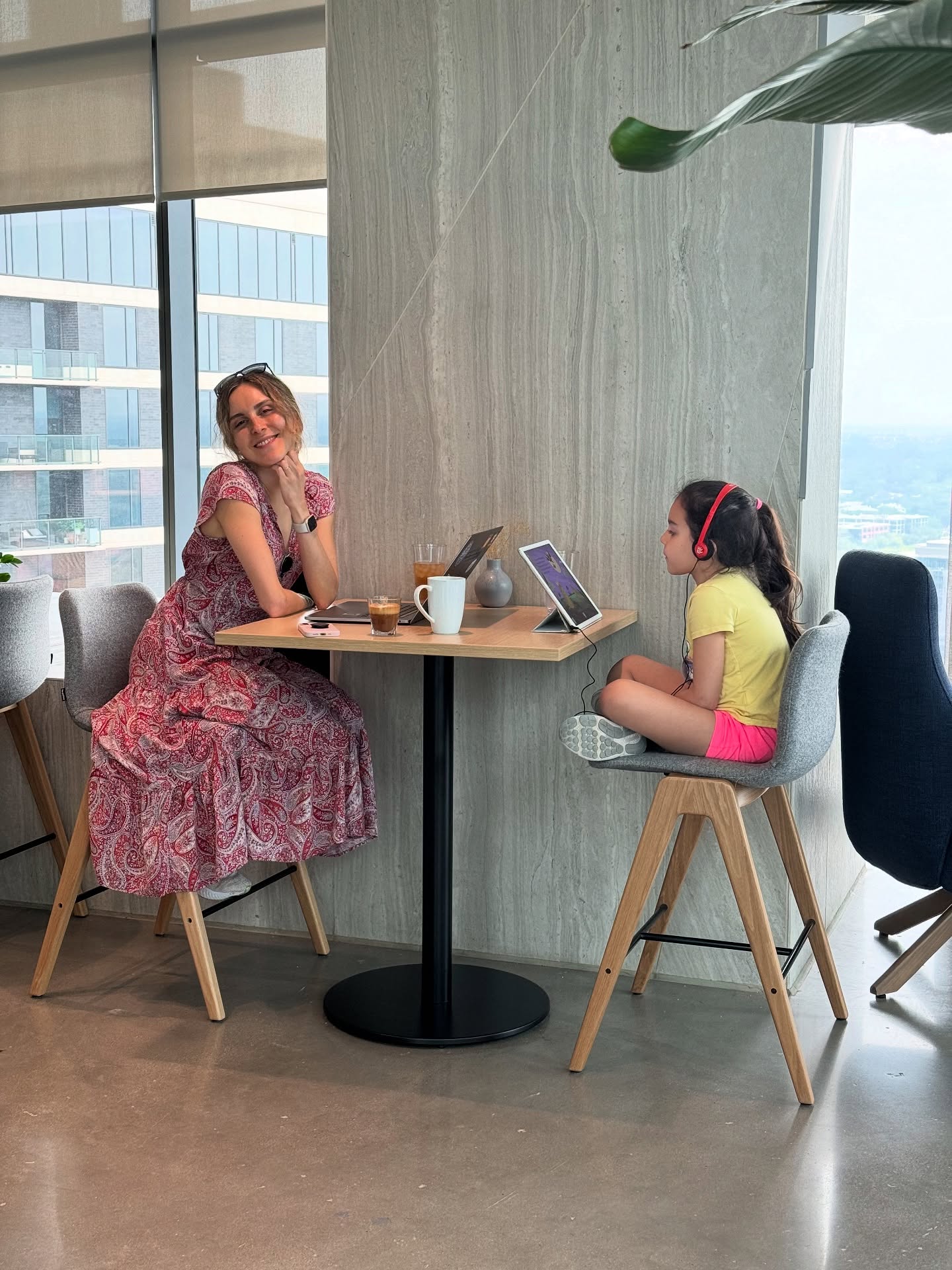 Mother & Daughter Work Session At Google