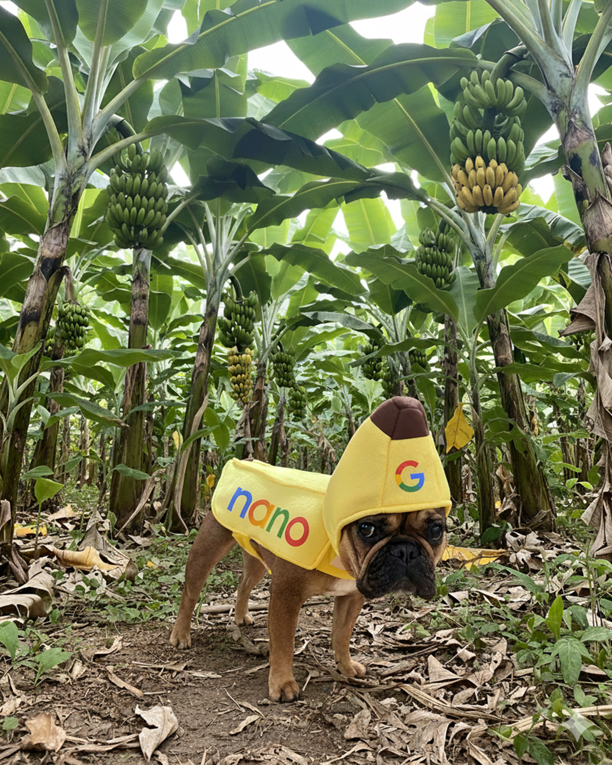 Dog In Nano Banana Costume