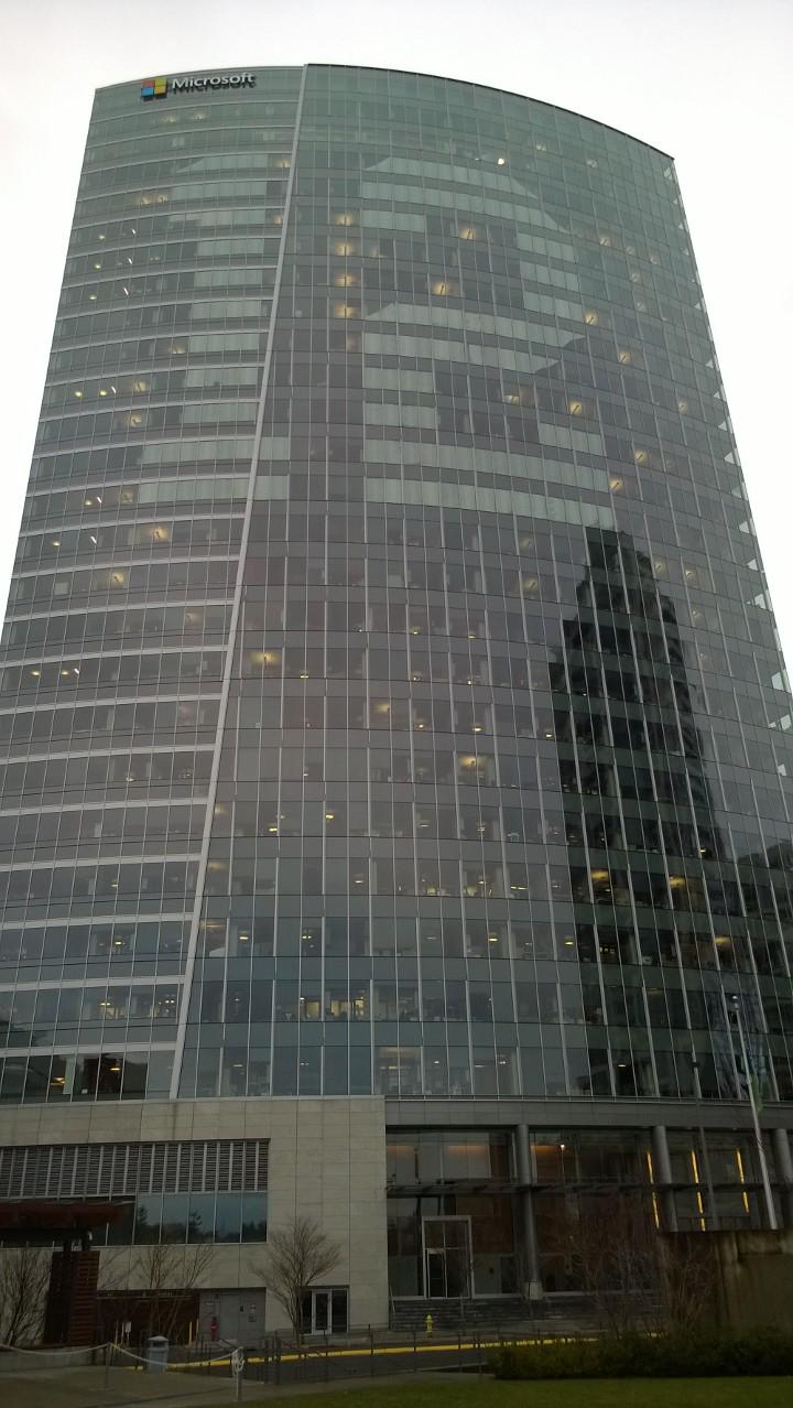 The Old Bing Bellevue Building 12 Man Sign For Seahawks