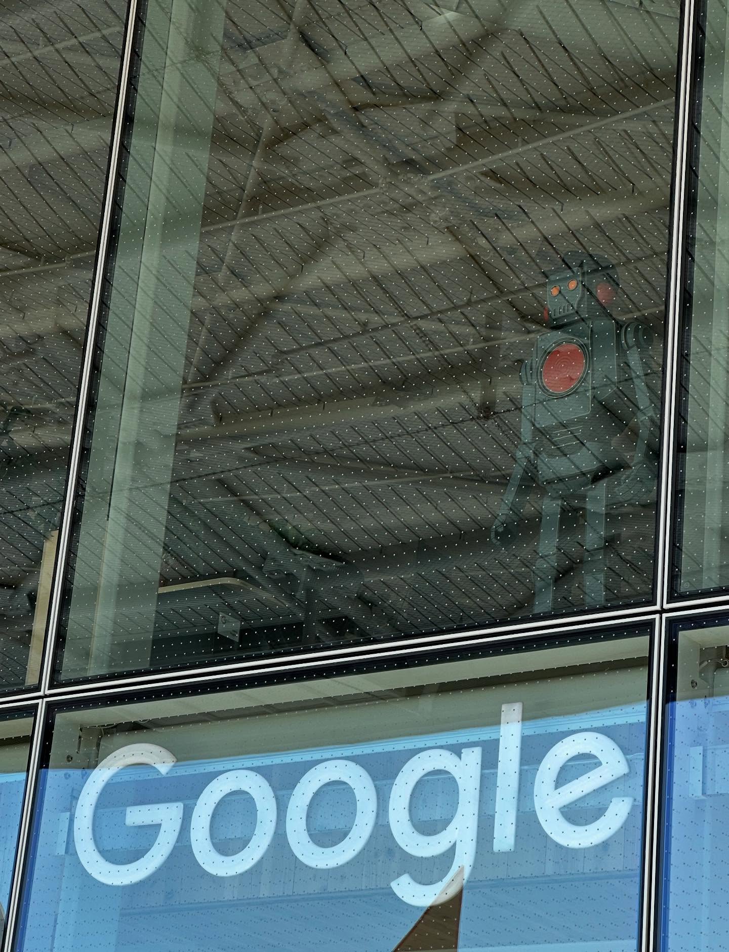 Robot Creeping By Google Window