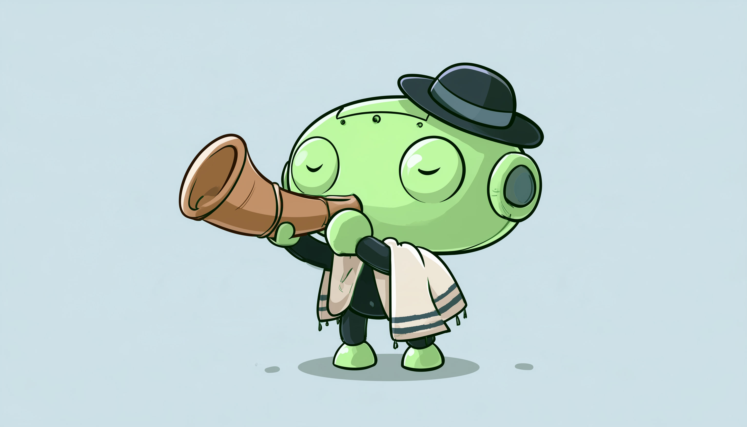 Ser Rabbi Robot Shofar Yom Kippur