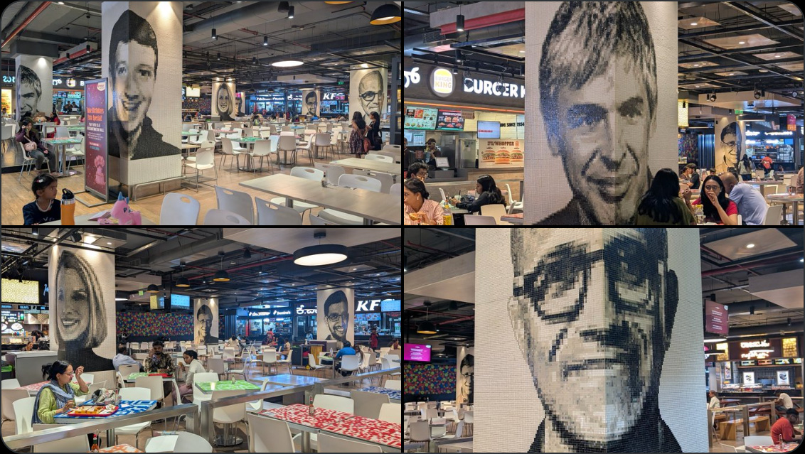 Mall Art Of Google's Cofounder &amp; Other CEOs