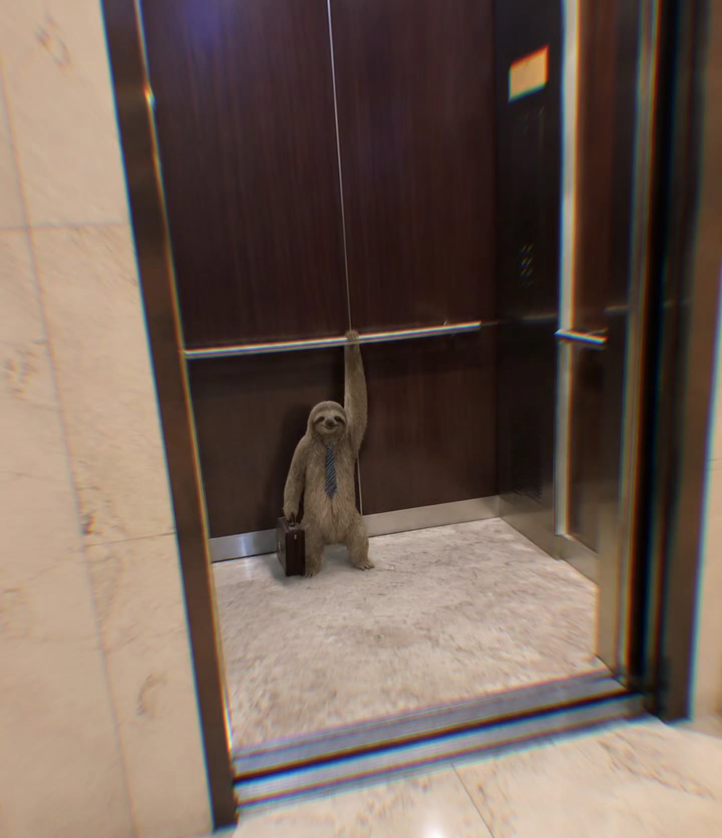 Sloth Google Elevator