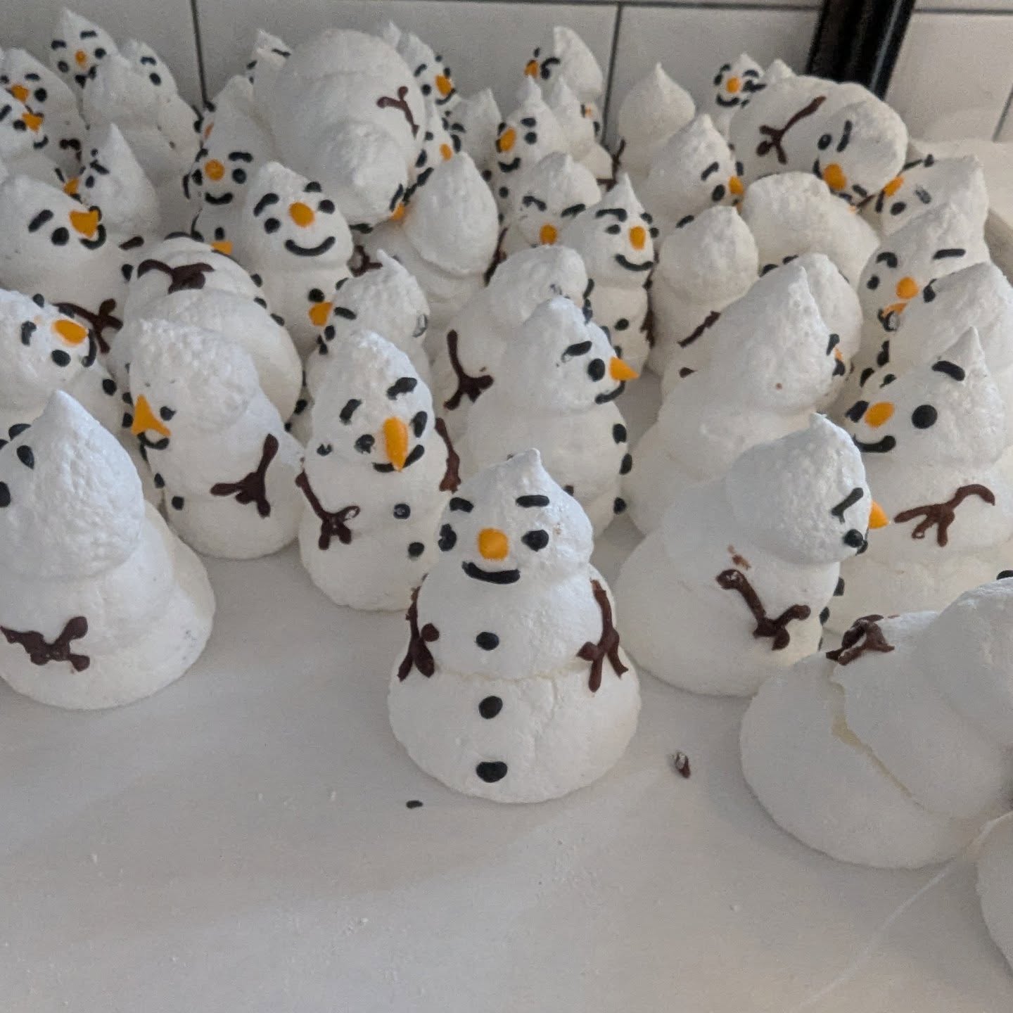 Snowmen Meringues At Google