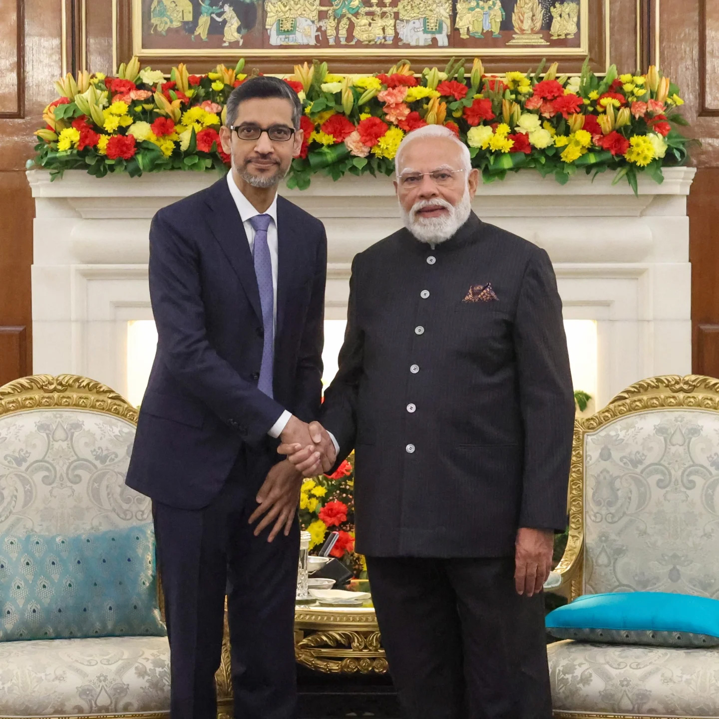Sundar Pichai With Narendra Modi