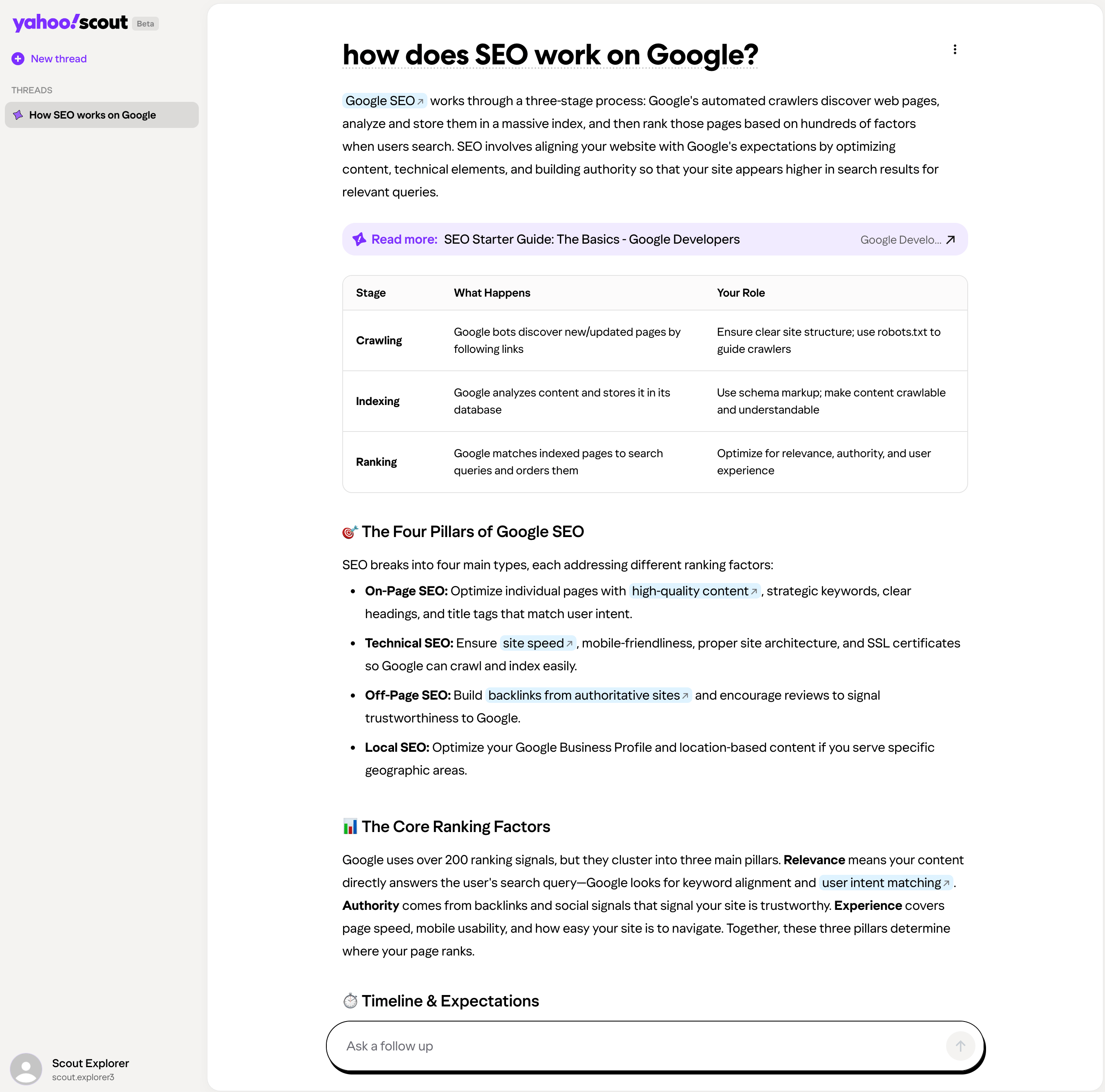 Yahoo Scout Seo Query 1